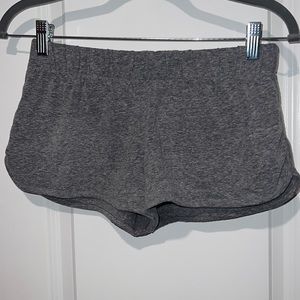 Gray athletic or pajama shorts